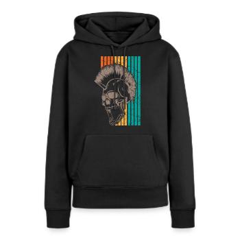 Punk Punks - Sweat à capuche Premium bio Femme - noir - Devant - Julia (174cm)