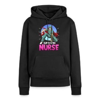 Nurse Care Health Doctor Saying - Women’s Premium Organic Hoodie - black - Front - Julia (174cm)