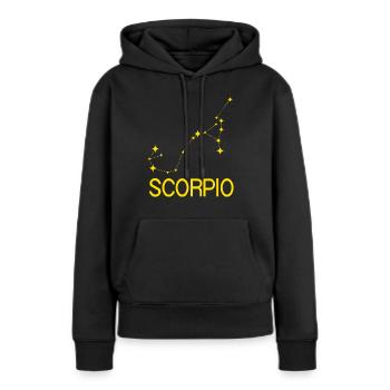 Sternzeichen Skorpion - Frauen Premium Bio Hoodie - Schwarz - Vorne - Julia (174cm)