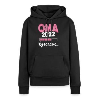 Werdende Oma 2022 Loading Nachwuchs Großmutter - Frauen Premium Bio Hoodie - Schwarz - Vorne - Julia (174cm)