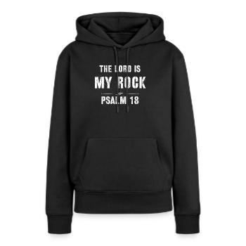 Jésus, Jésus, Jésus chrétien chrétien chrétien chrétien - Sweat à capuche Premium bio Femme - noir - Devant - Julia (174cm)
