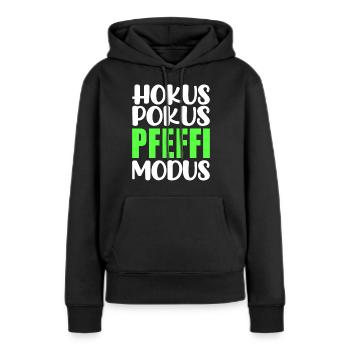 Junggesellenabschied Pfeffi Saufen Suff Vatertag - Frauen Premium Bio Hoodie - Schwarz - Vorne - Julia (174cm)