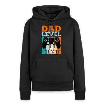 Werdender Papa 2022 Vater - Frauen Premium Bio Hoodie - Schwarz - Vorne - Julia (174cm)