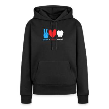 Dentiste Dentiste Dentiste Dentist Dents Cadeau - Sweat à capuche Premium bio Femme - noir - Devant - Julia (174cm)