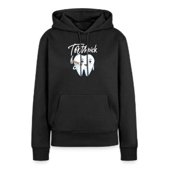 Dentiste Dentiste Dentiste Dentist Dents Cadeau - Sweat à capuche Premium bio Femme - noir - Devant - Julia (174cm)