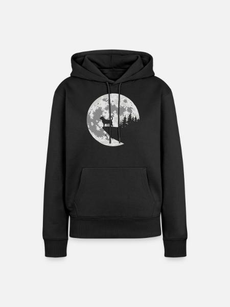 Bloodhound - Frauen Premium Bio Hoodie - Schwarz