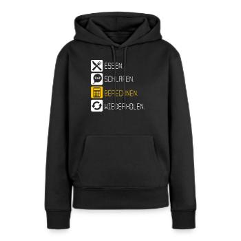 Computing Calculator Mathematics - Women’s Premium Organic Hoodie - black - Front - Julia (174cm)