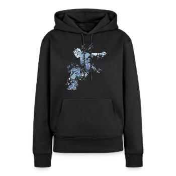 Splash Freerunning Parkour - Sweat à capuche Premium bio Femme - noir - Devant - Julia (174cm)