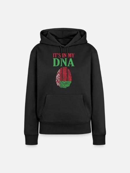 Weißrussland - Frauen Premium Bio Hoodie - Schwarz