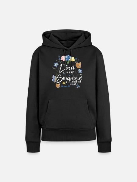 Christian Bible Verse Quote - Frauen Premium Bio Hoodie - Schwarz