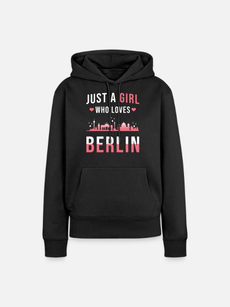 Berlin - Women’s Premium Organic Hoodie - black