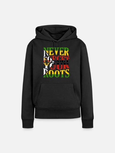 Simbabwe - Frauen Premium Bio Hoodie - Schwarz