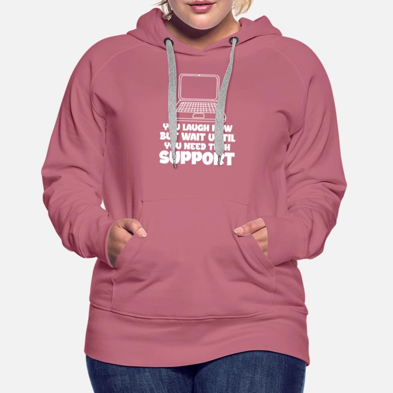 Technischer Support Computer It Admin Geschenk Frauen Premium Bio Hoodie
