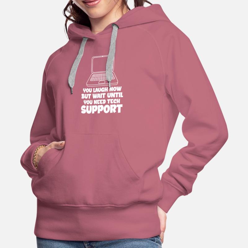 Technischer Support Computer It Admin Geschenk Frauen Premium Bio Hoodie
