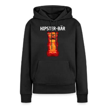 Hipster Gummibärchen Gummibären - Frauen Premium Bio Hoodie - Schwarz - Vorne - Julia (174cm)