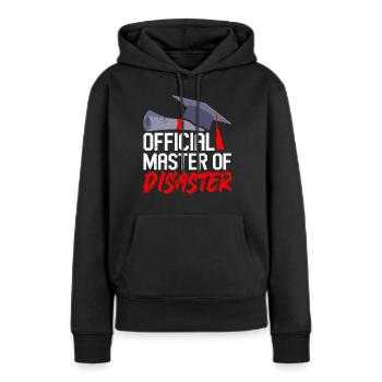 Offizieller Master of Disaster Master Abschluss - Frauen Premium Bio Hoodie - Schwarz - Vorne - Julia (174cm)