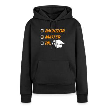Master 2022 Master Hut Master Abschluss - Frauen Premium Bio Hoodie - Schwarz - Vorne - Julia (174cm)
