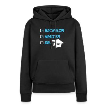 Master Hut Master Abschluss Master 2022 - Frauen Premium Bio Hoodie - Schwarz - Vorne - Julia (174cm)