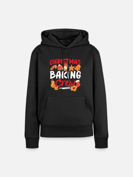 Bake Baking Gingerbread Man - Frauen Premium Bio Hoodie - Schwarz