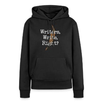 Writing Novel Writer & Published - Frauen Premium Bio Hoodie - Schwarz - Vorne - Julia (174cm)