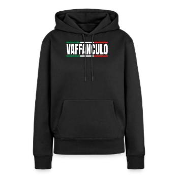 Italienisch - Frauen Premium Bio Hoodie - Schwarz - Vorne - Julia (174cm)