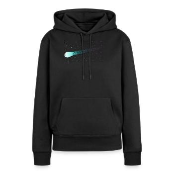 Meteorit Meteoroid Komet Sternschnuppe Geschenk - Frauen Premium Bio Hoodie - Schwarz - Vorne - Julia (174cm)