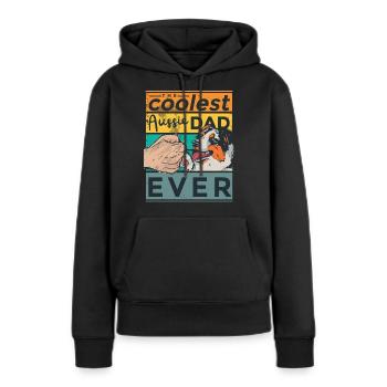 Best Australian Shepherd Dog Aussie Dad Ever - Women’s Premium Organic Hoodie - black - Front - Julia (174cm)