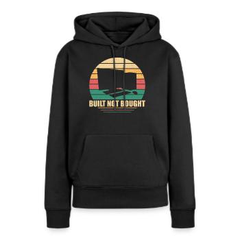 Construisez votre propre PC - Sweat à capuche Premium bio Femme - noir - Devant - Julia (174cm)