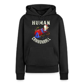 Zirkus - Frauen Premium Bio Hoodie - Schwarz - Vorne - Julia (174cm)