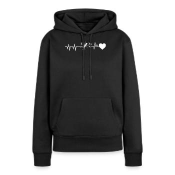 Ameise - Frauen Premium Bio Hoodie - Schwarz - Vorne - Julia (174cm)