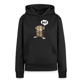 Koboldmaki Statement Nö Märchen - Frauen Premium Bio Hoodie - Schwarz - Vorne - Julia (174cm)