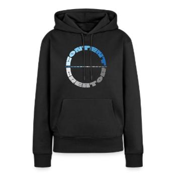Creator Youtube Youtuber Online Medien - Frauen Premium Bio Hoodie - Schwarz - Vorne - Julia (174cm)