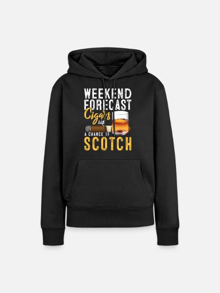 Zigarre - Frauen Premium Bio Hoodie - Schwarz