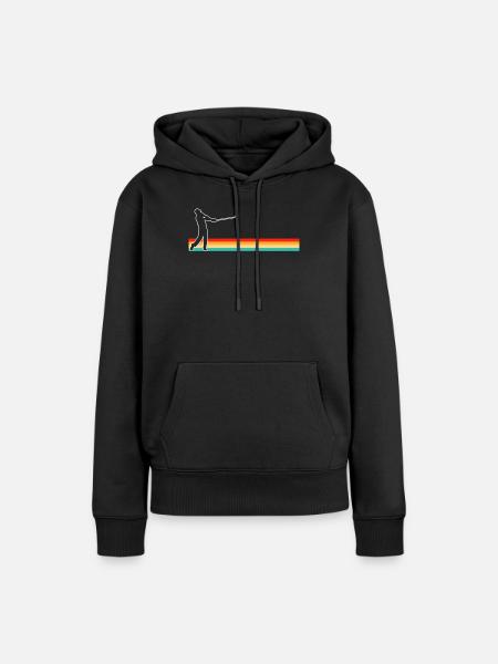 Golf Retro - Frauen Premium Bio Hoodie - Schwarz