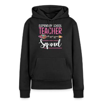 Grundschullehrerin Gruppe - Frauen Premium Bio Hoodie - Schwarz - Vorne - Julia (174cm)