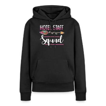 Hotel MItarbeiterin Gruppe - Frauen Premium Bio Hoodie - Schwarz - Vorne - Julia (174cm)