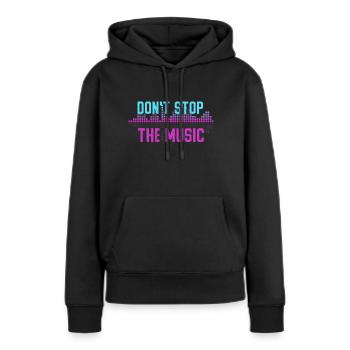 Disc Jockey DJ Rave Synthétiseur Cadeau CD Mixer - Sweat à capuche Premium bio Femme - noir - Devant - Julia (174cm)