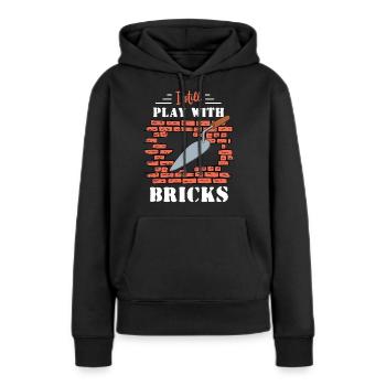 Brick Mason Occupation Quote - Frauen Premium Bio Hoodie - Schwarz - Vorne - Julia (174cm)