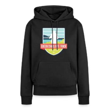 Queen Charlotte Wanderweg - Neuseeland - Frauen Premium Bio Hoodie - Schwarz - Vorne - Julia (174cm)