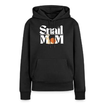 Mama Schnecke Zitat Ein Geschenk - Frauen Premium Bio Hoodie - Schwarz - Vorne - Julia (174cm)