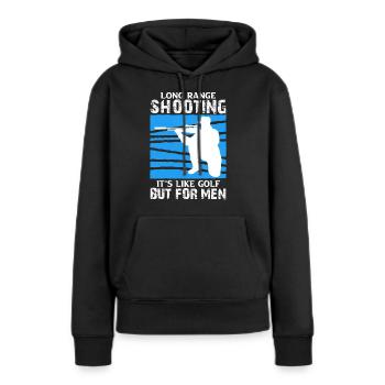 Long Range Shooting - Frauen Premium Bio Hoodie - Schwarz - Vorne - Julia (174cm)
