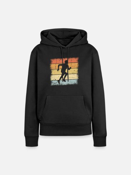 Jogging Outfit - Frauen Premium Bio Hoodie - Schwarz