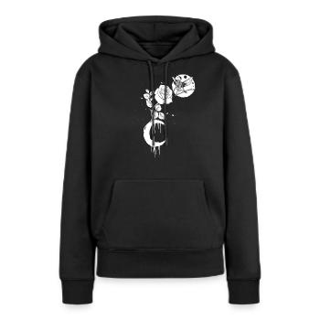Occult Moonrose Witchcraft Witch Skeleton Occult - Sweat à capuche Premium bio Femme - noir - Devant - Julia (174cm)