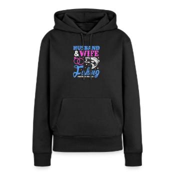 Angler Ehe - Frauen Premium Bio Hoodie - Schwarz - Vorne - Julia (174cm)