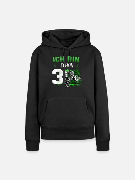Motocross - Frauen Premium Bio Hoodie - Schwarz