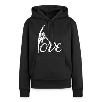 Oui, je suis un cadeau de citation Turner pour les athlètes - Sweat à capuche Premium bio Femme - noir - Devant - Julia (174cm)