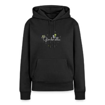 Ginderella - Frauen Premium Bio Hoodie - Schwarz - Vorne - Julia (174cm)