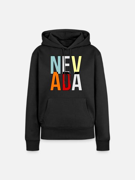 Nevada lebensgeschenk - Frauen Premium Bio Hoodie - Schwarz