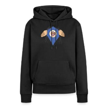 Fier cadeau de résident du Minnesota - Sweat à capuche Premium bio Femme - noir - Devant - Julia (174cm)