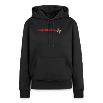 Feuerwehrfrau - Frauen Premium Bio Hoodie - Schwarz - Vorne - Julia (174cm)